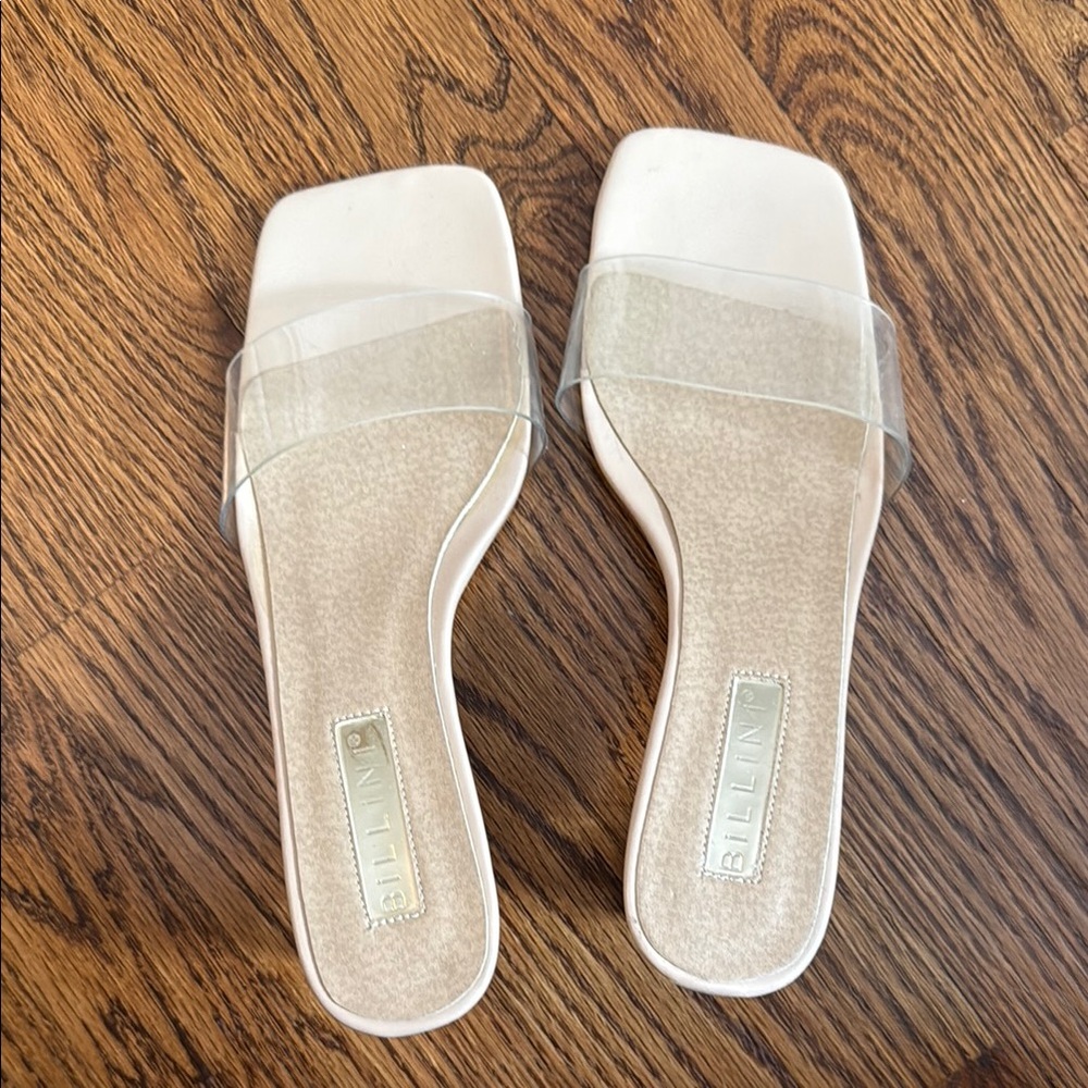 Billini Women's Cream Slide Sandals